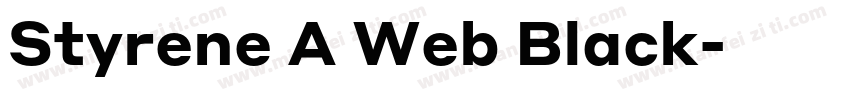 Styrene A Web Black字体转换